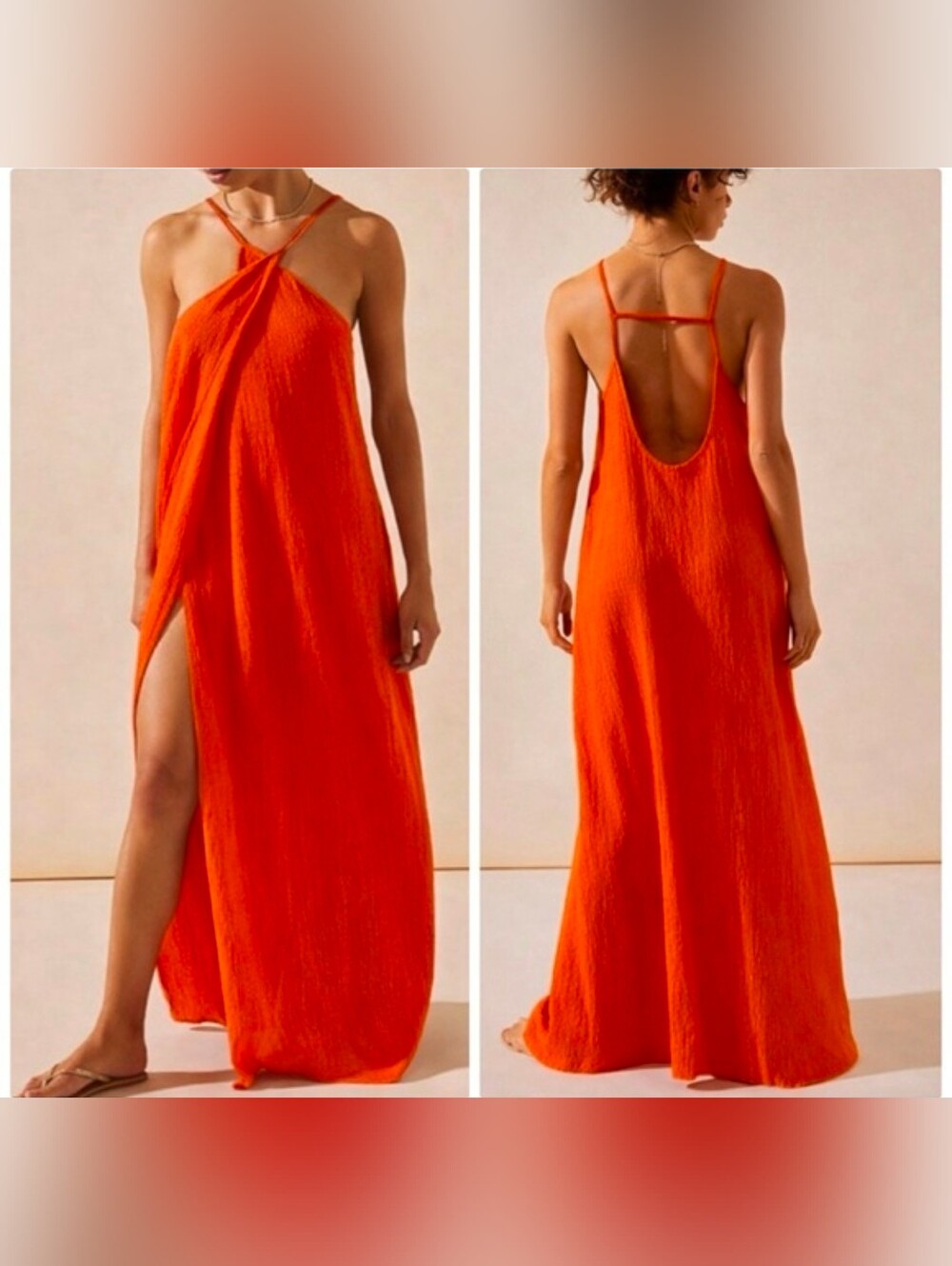 FP BEACH zesty Wrap Maxi Dress